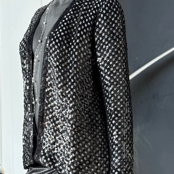 Sequin Black Jacket - Picture 3 of 5